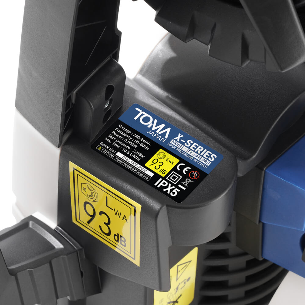 เครื่องฉีดน้ำแรงดันสูง TOMA JAPAN รุ่น ITX-180B-PRO 220 บาร์ 3000 วัตต์